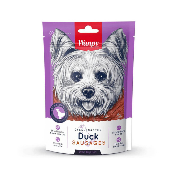 تشویقی سگ ونپی مدل Duck Sausages با طعم اردک وزن 100 گرم