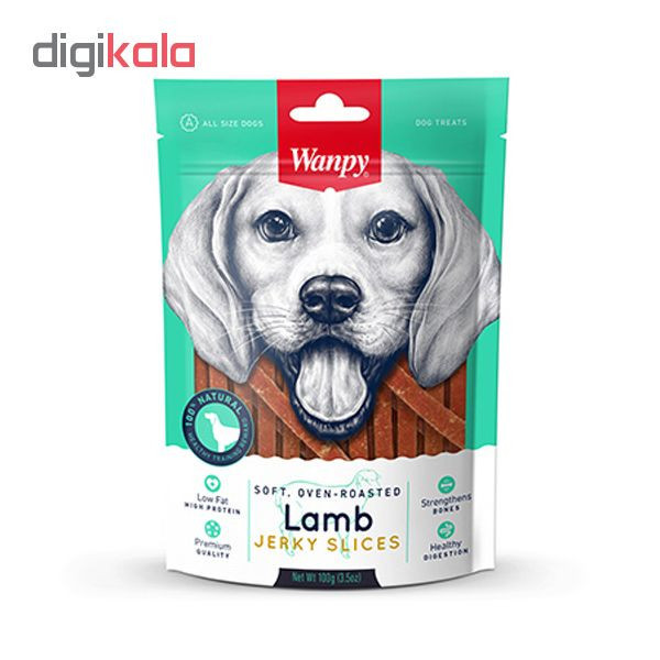 تشویقی سگ ونپی مدل Lamb Jerky Slices با طعم بره وزن 100 گرم