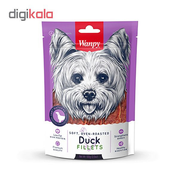 غذای تشویقی سگ ونپی مدل Duck Fillets وزن 100 گرم
